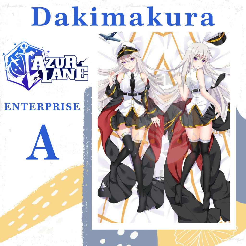 DAKIMAKURA ENTERPRISE Azur Lane - Sarung bantal Waifu Anime Azur Lane ENTERPRISE
