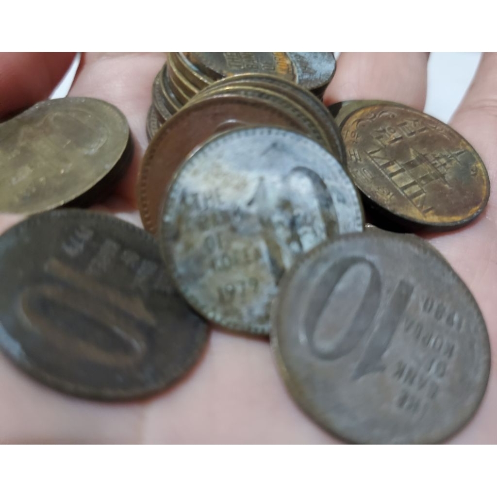 1 bj koin 10 won korea u koleksi asli kuno dipigura di album