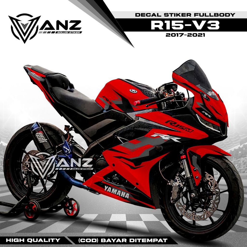 Cod- Decal R15 V3 fullbody -Stiker R15 V3 Fullbody -Striping R15 V3 Fullbody Motif Livey Bmw 2