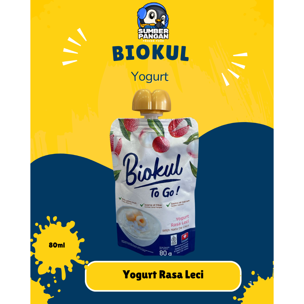 

Biokul to go Yogurt Pouch 80g (All Varian)