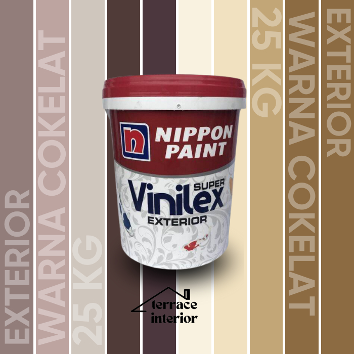 Cat Tembok Vinilex Exterior Coklat 25 Kg