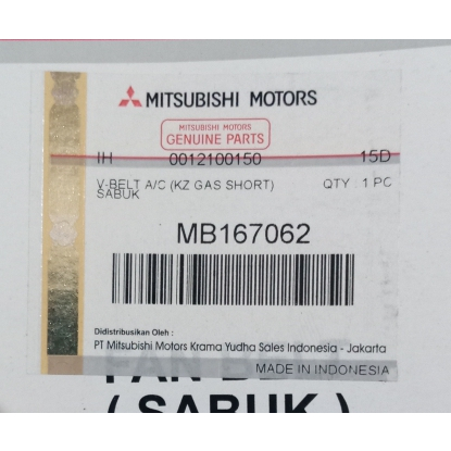 FAN BELT AC MITSUBISHI KUDA BENSIN (A-32,1) MB167062