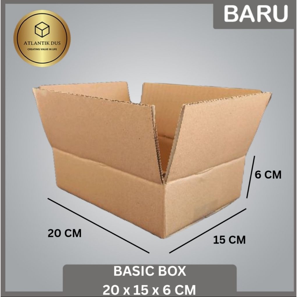

KARDUS / KARTON BOX POLOS Uk. 20x15x6 CM dus paking packaging arsip buku mainan bisa custom
