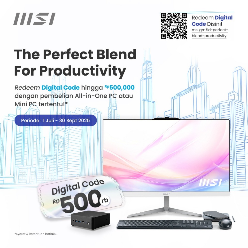 MSI Mini Pc Cubi NUC 1M Kit Barebone - Intel Core 3 100U