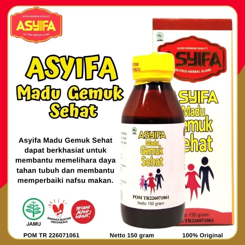 

Madu GEMUK ANAK Sehat Asyifa Membantu Memperbaiki Nafsu Makan
