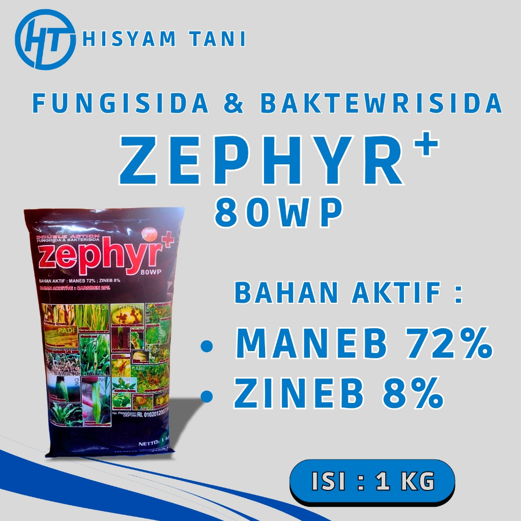 FUNGISIDA DAN BAKTERISIDA ZEPHYR 80 WP - ISI 1 KG