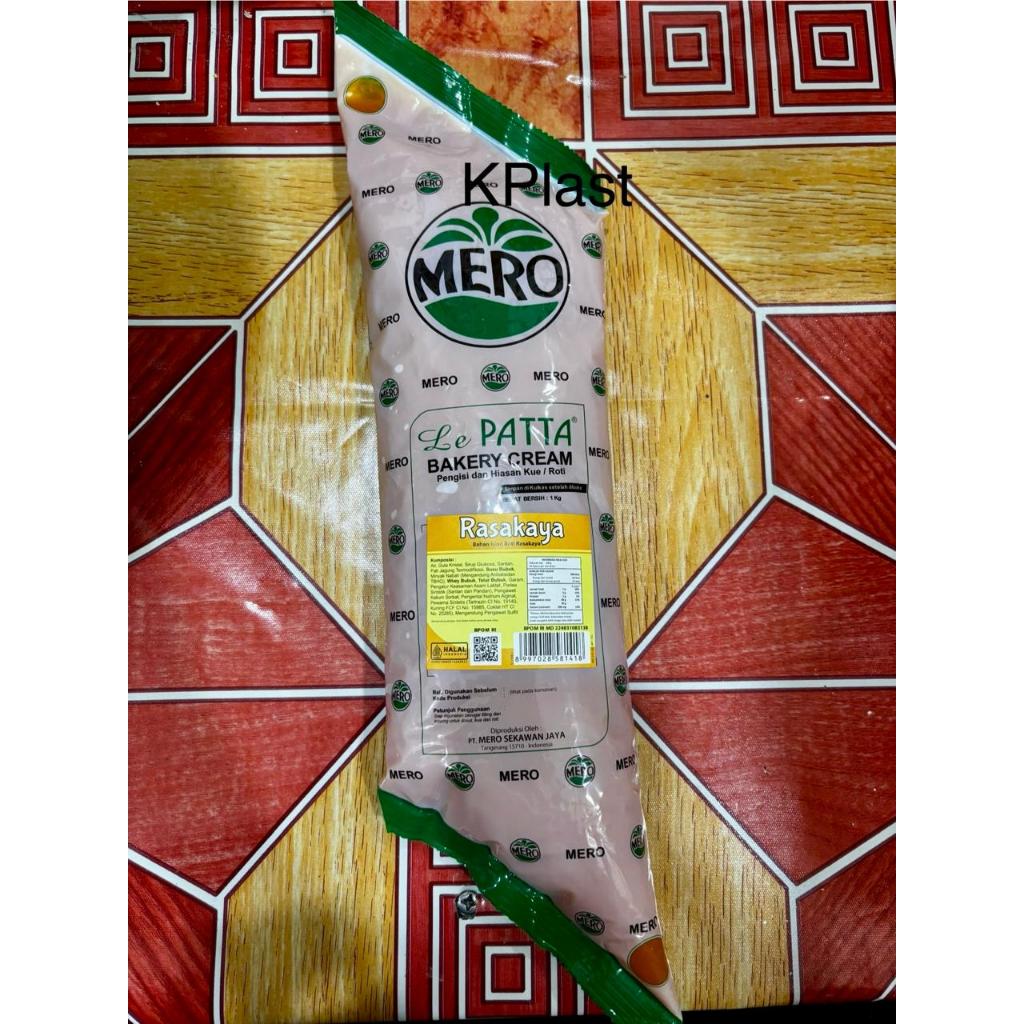 

Bakery Cream Le Patta MERO Rasa kaya 1 kg / Pengisi dan Hiasan Kue / Roti Le Patta MERO