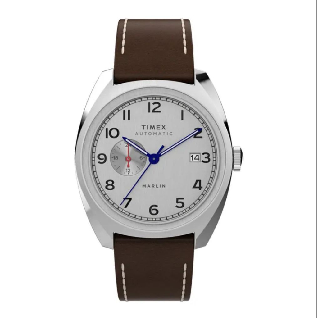 TIMEX TW2V62000 Jam Tangan Pria Automatic Marlin Leather Brown 39mm