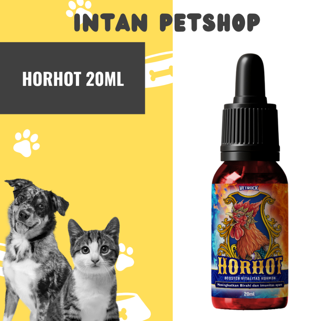 HORHOT 20ML - HORMON BIRAHI KAWIN AYAM JANTAN BETINA SEMUA JENIS UNGGAS / Birahi Ayam Jantan