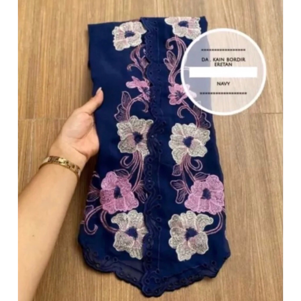 KEBAYA KHAIMA KEBAYA BORDIR BAHAN KATUN CREPE