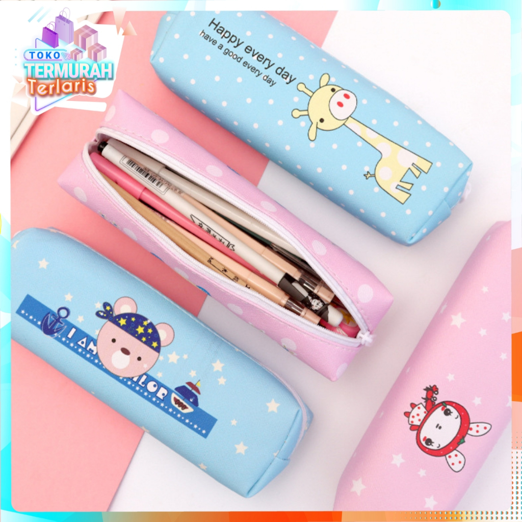 

TTT Tempat Pensil Pulpen Karakter Hewan Lucu Kotak Pensil Serbaguna Motif Animal Dompet pouch make up kosmetik wanita