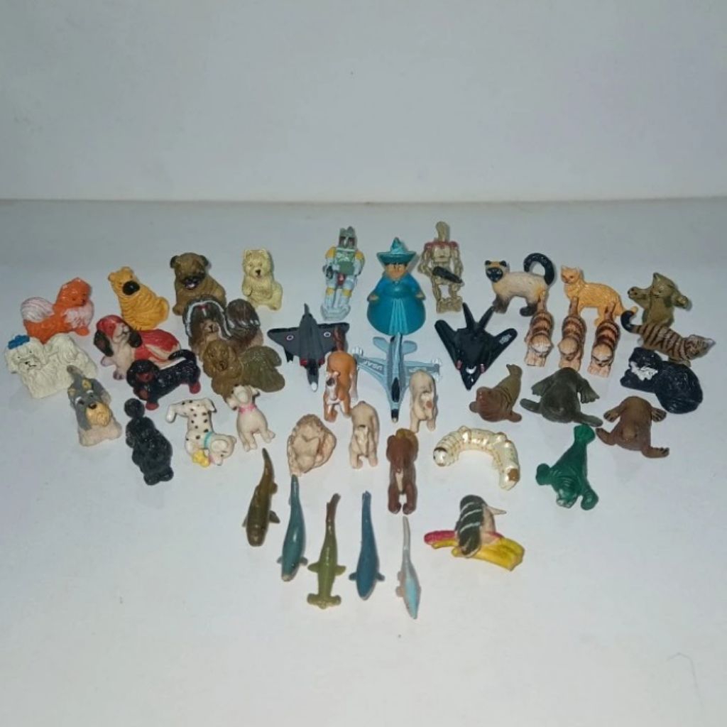 Mainan Figur Hewan Mini Hadiah Snack Jadul