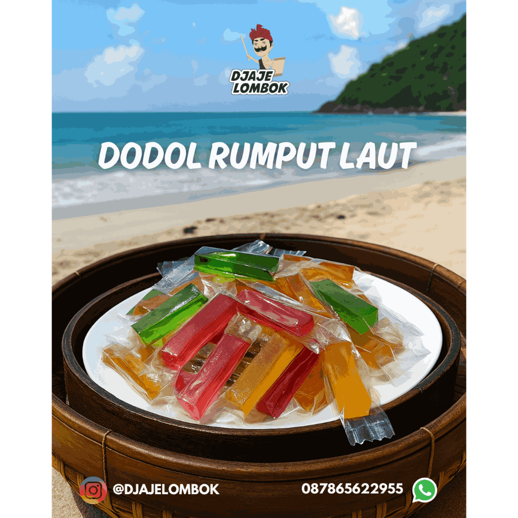 

1KG, 500 GRAM, 250 GRAM OLEH-OLEH DODOL RUMPUT LAUT HALAL KHAS LOMBOK / SEAWEED DODOL / KINJO JELLY KHAS LOMBOK | OLEH - OLEH SEHAT BERGIZI