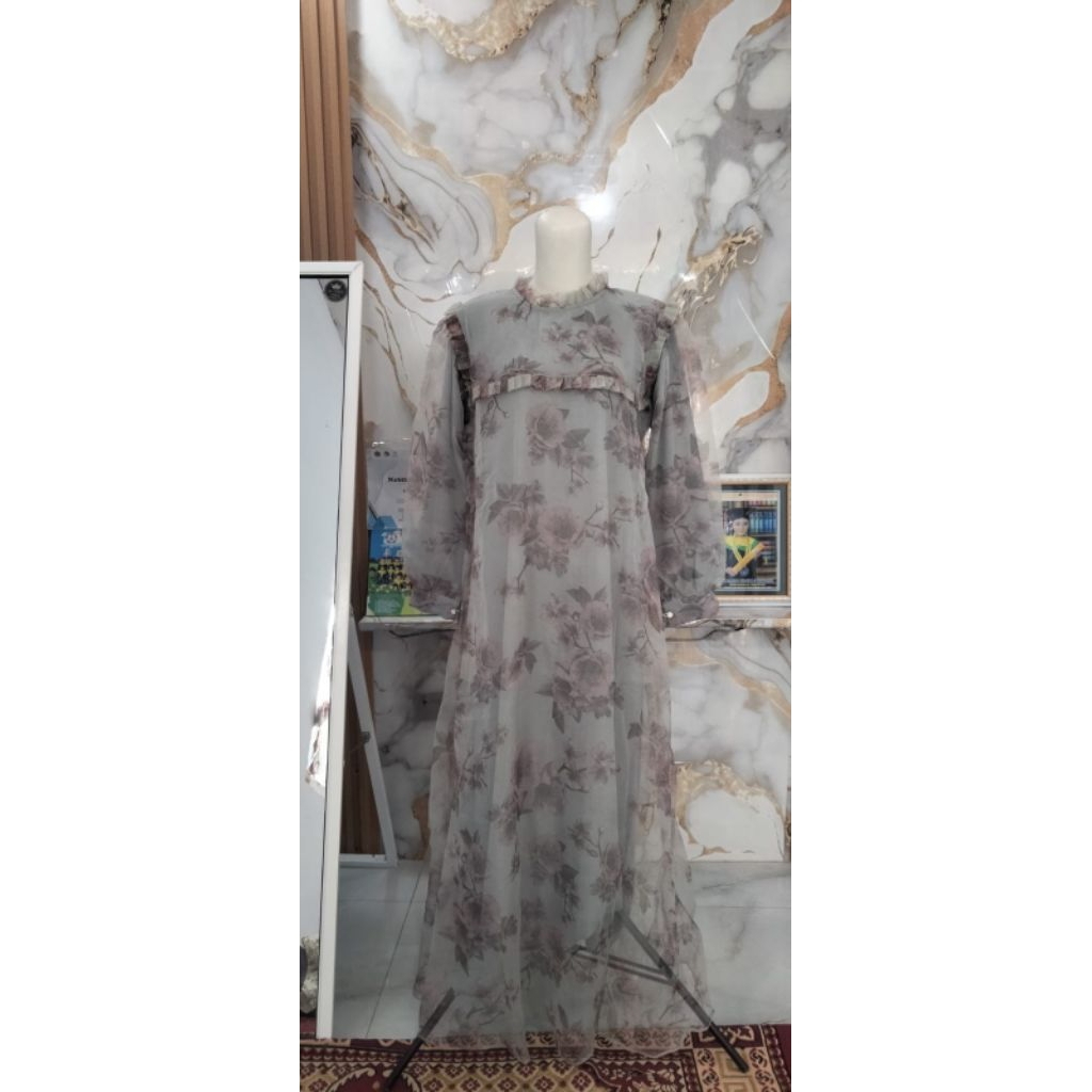 gamis organza
