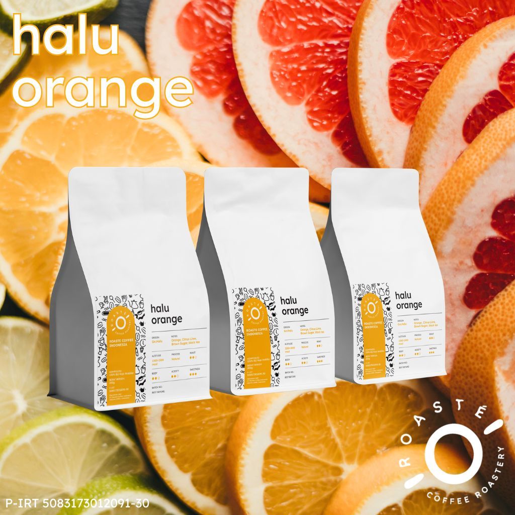 

Halu Orange 500 gr - Kopi Coffee Arabica Espresso V60
