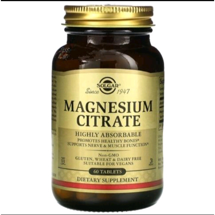 solgar magnesium citrate 60.tablet