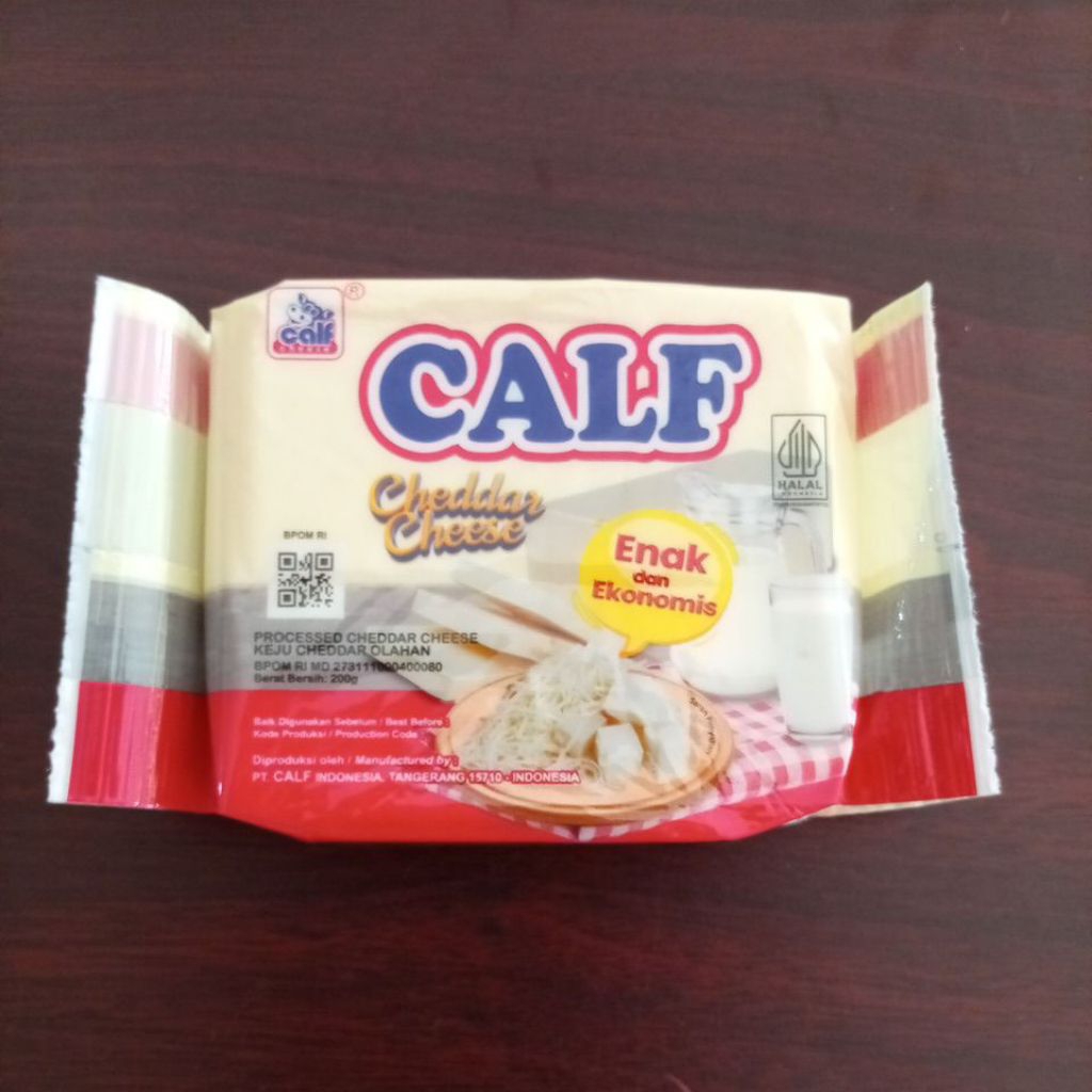 

Calf Keju Cheddar 200 gr