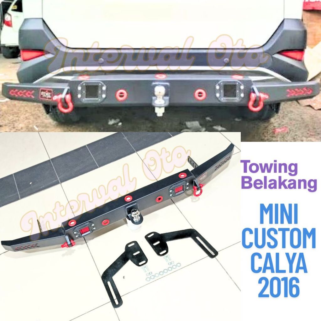 Towing Belakang Mobil Calya dan Sigra 2016-2024 Tanduk Towing Bumper Custom Mini