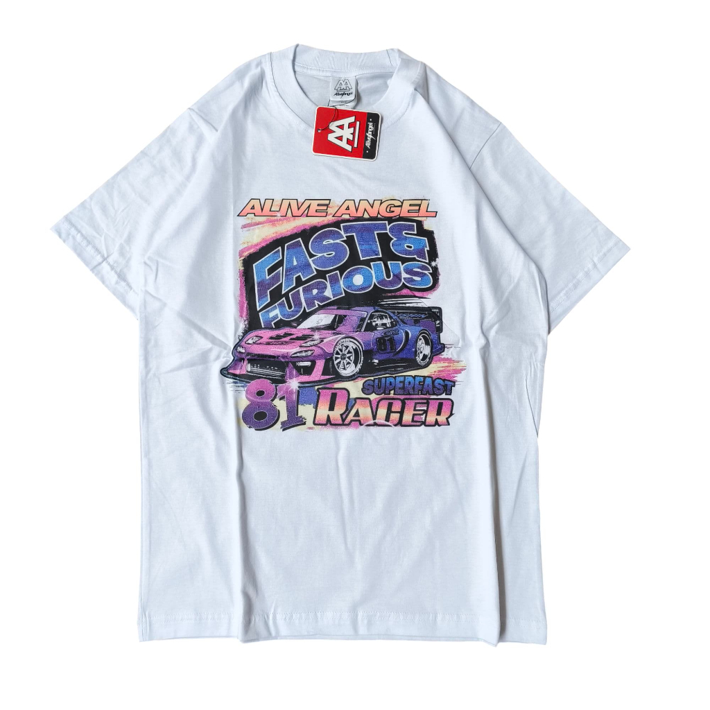 TSHIRT FAST FURIOUS / TSHIRT VINTAGE / TSHIRT PUTIH / KAOS FAST & FORIOUS / KAOS TSHIRT NASCAR / ALI