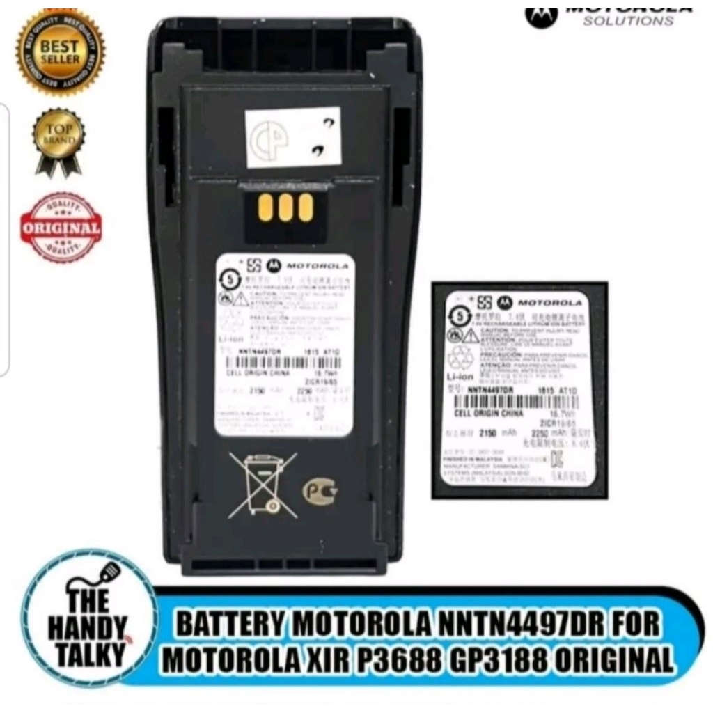 BATRE HT MOTOROLA XiR P3688 ORI BATERAI XIR P3688 NNTN4479DR