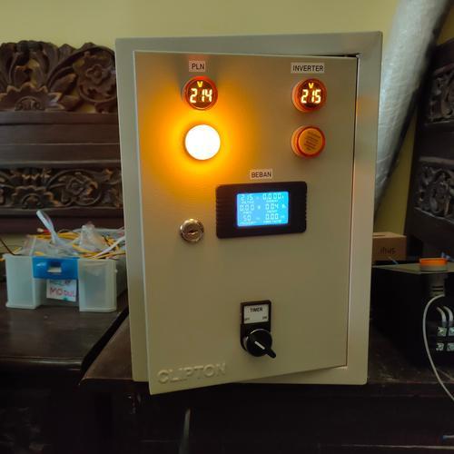 Panel ATS PLN Genset 7000 W Manual Genset Watt meter - Pak Satria