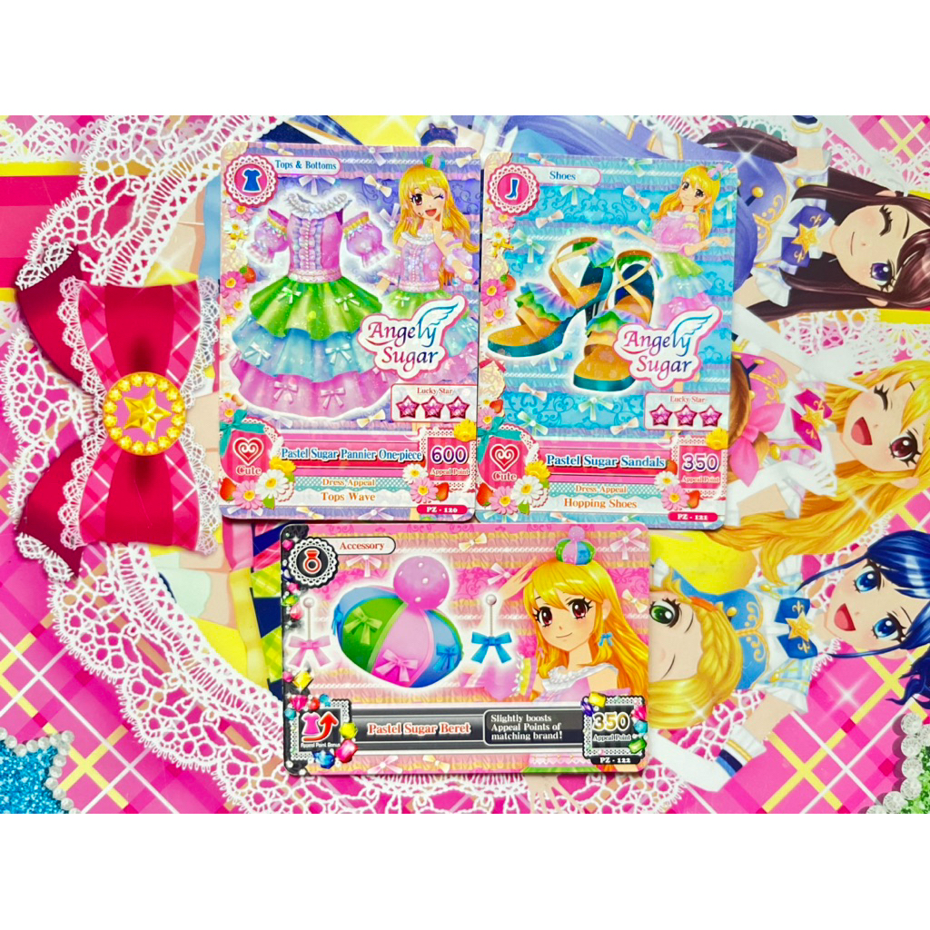 Kartu Aikatsu Pastel Sugar Coord Ichigo Hoshimiya Angely Sugar Promotion Fanbook Original Langka Rar