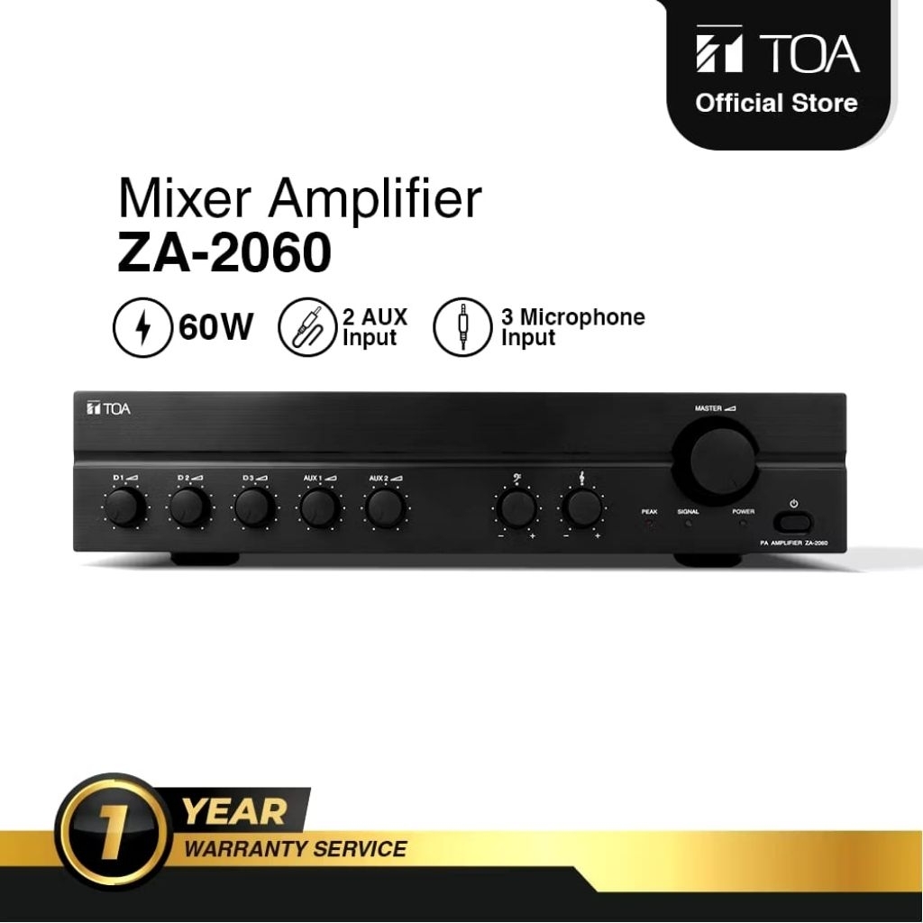 TOA ZA 2060 MIXER AMPLIFIER 60 W / AMPLIFIER TOA 100% ORI