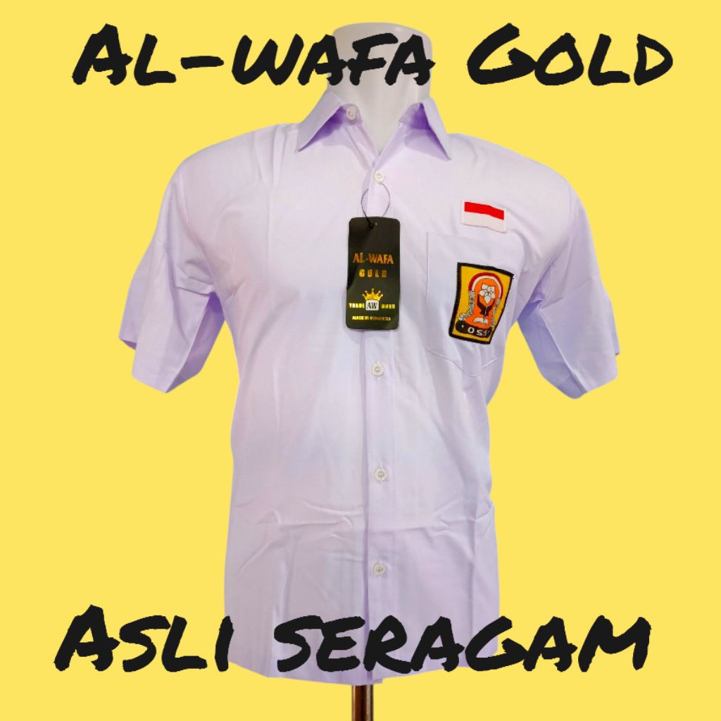 ( Al-wafa Gold ) Baju Seragam Sekolah SMP alwafa gold