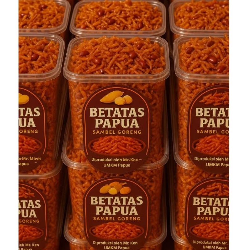 

sambal goreng betatas khas Ambon Papua sangat enak dan renyah