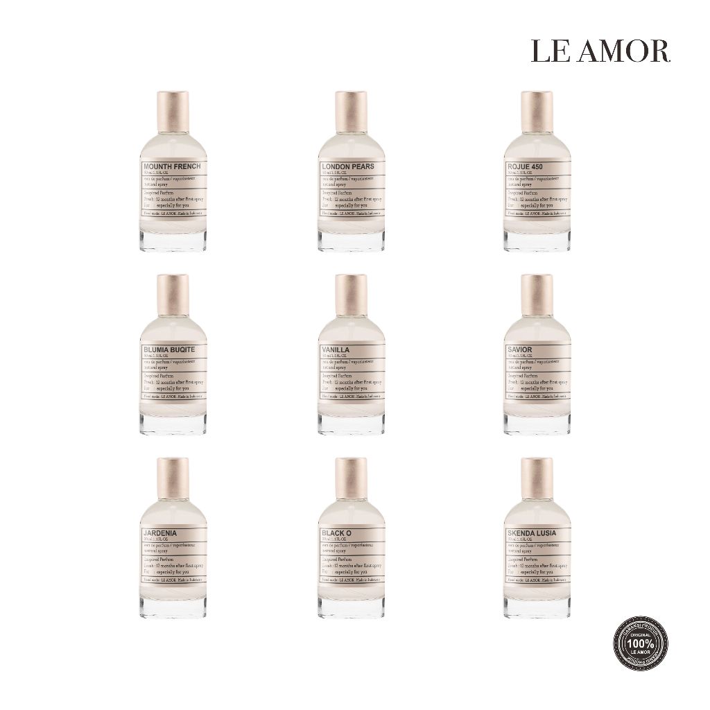 BEST SELLER PARFUM LE AMOR 30ML 50ML - PARFUM WANITA PRIA UNISEX LEAMOR AROMA JARDENIA  VANILLA SKEN