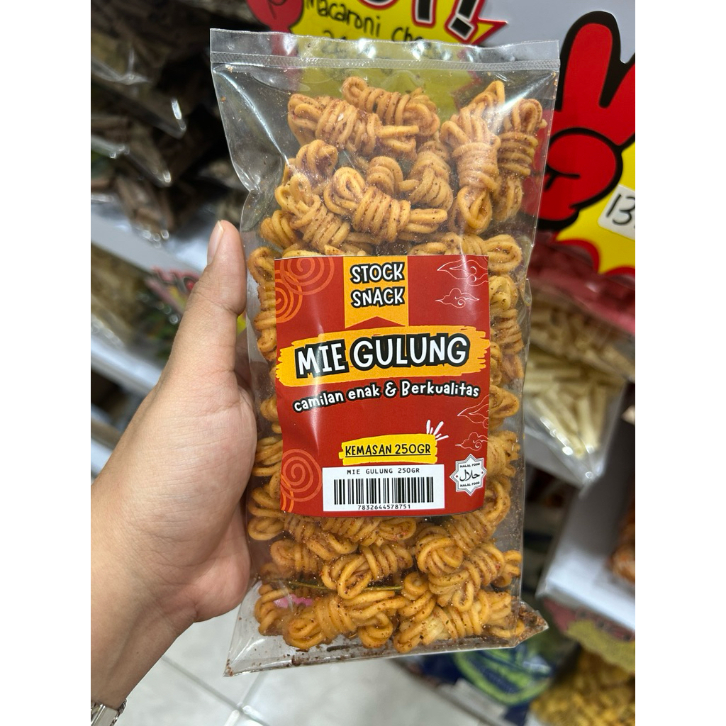 

mie gulung 250gram( pedas dan original)