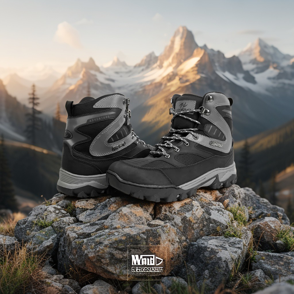 Sepatu Hiking Boots Premium Size Jumbo, Tangguh & Gagah — HIPZO M072