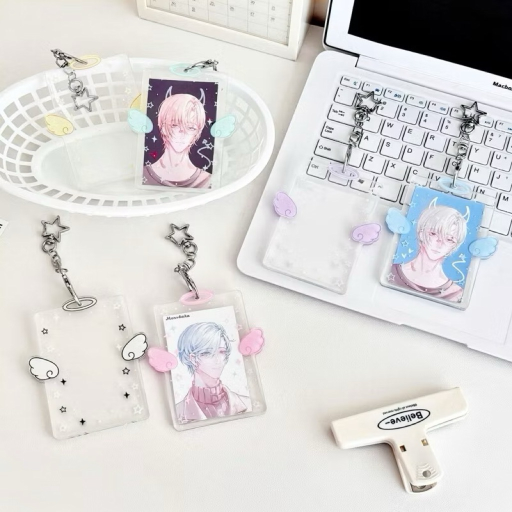 

Photocard Holder KPOP Transparent Acrylic Gantungan Kunci Cahol