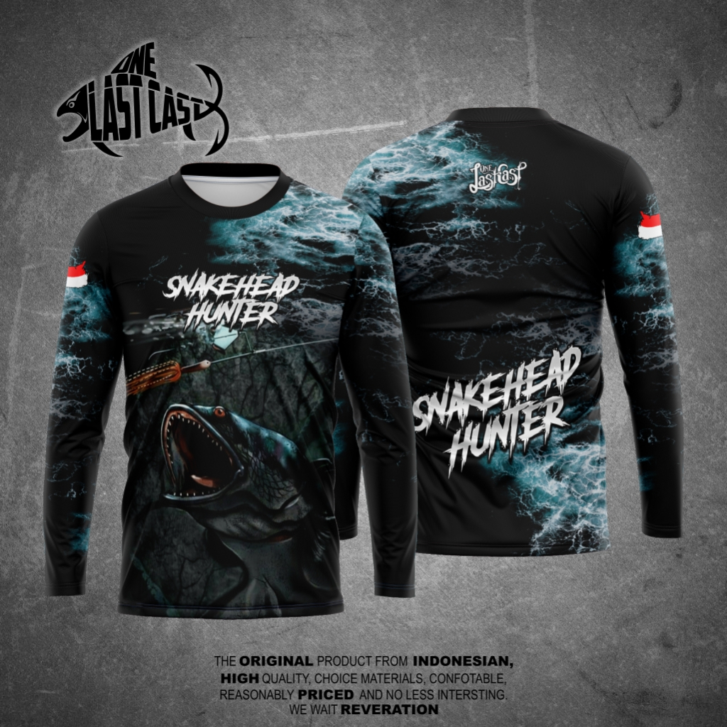 ONELASTCASE JERSEY MANCING CASTING SNAKEHEAD HUNTER FULL PRINT PREMIUM