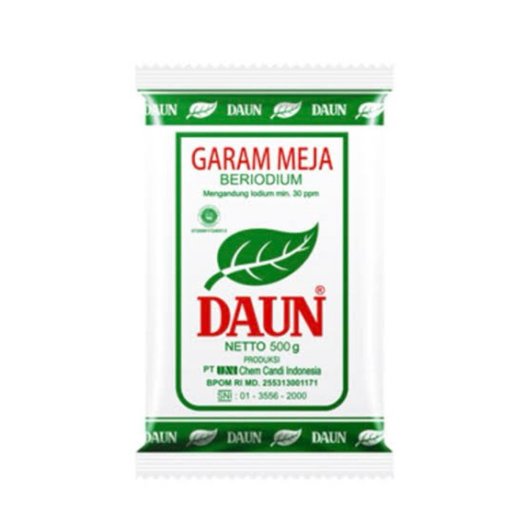 

Garam Cap Daun berat 250g