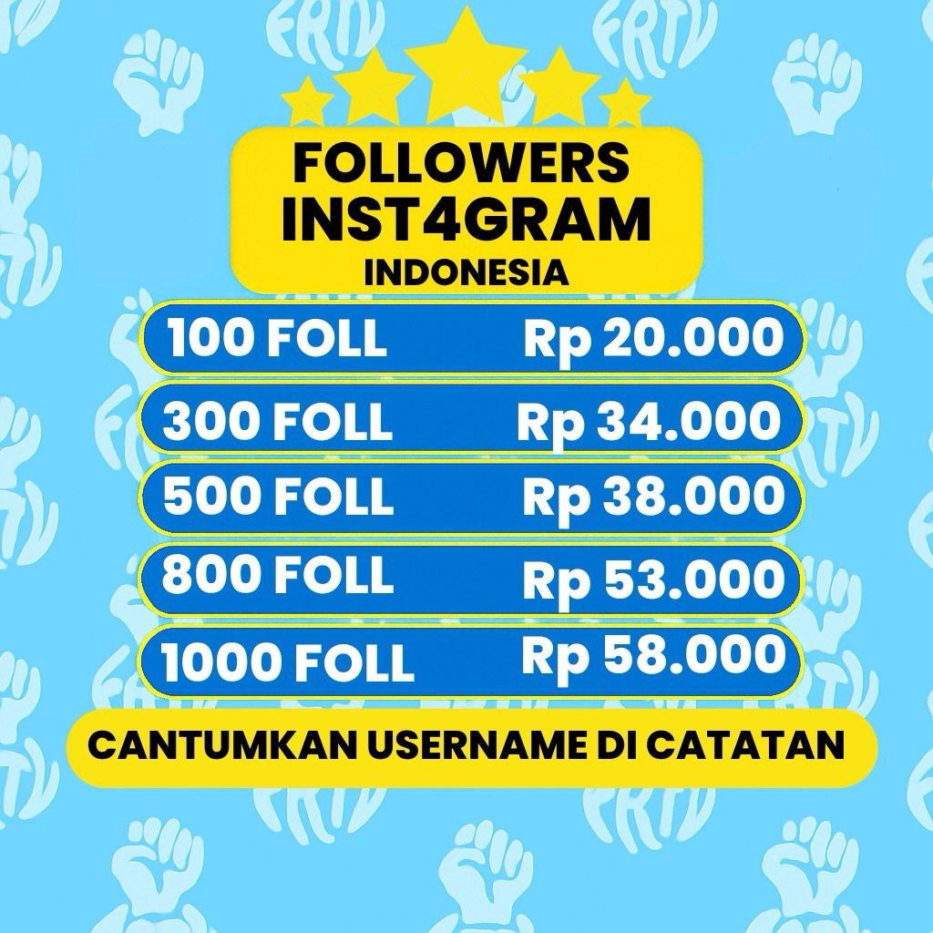FOLLOWERS IG INSTAGR4M INDONESIA PENGIKUT INSTAGR4M BERGARANSI NON DROP