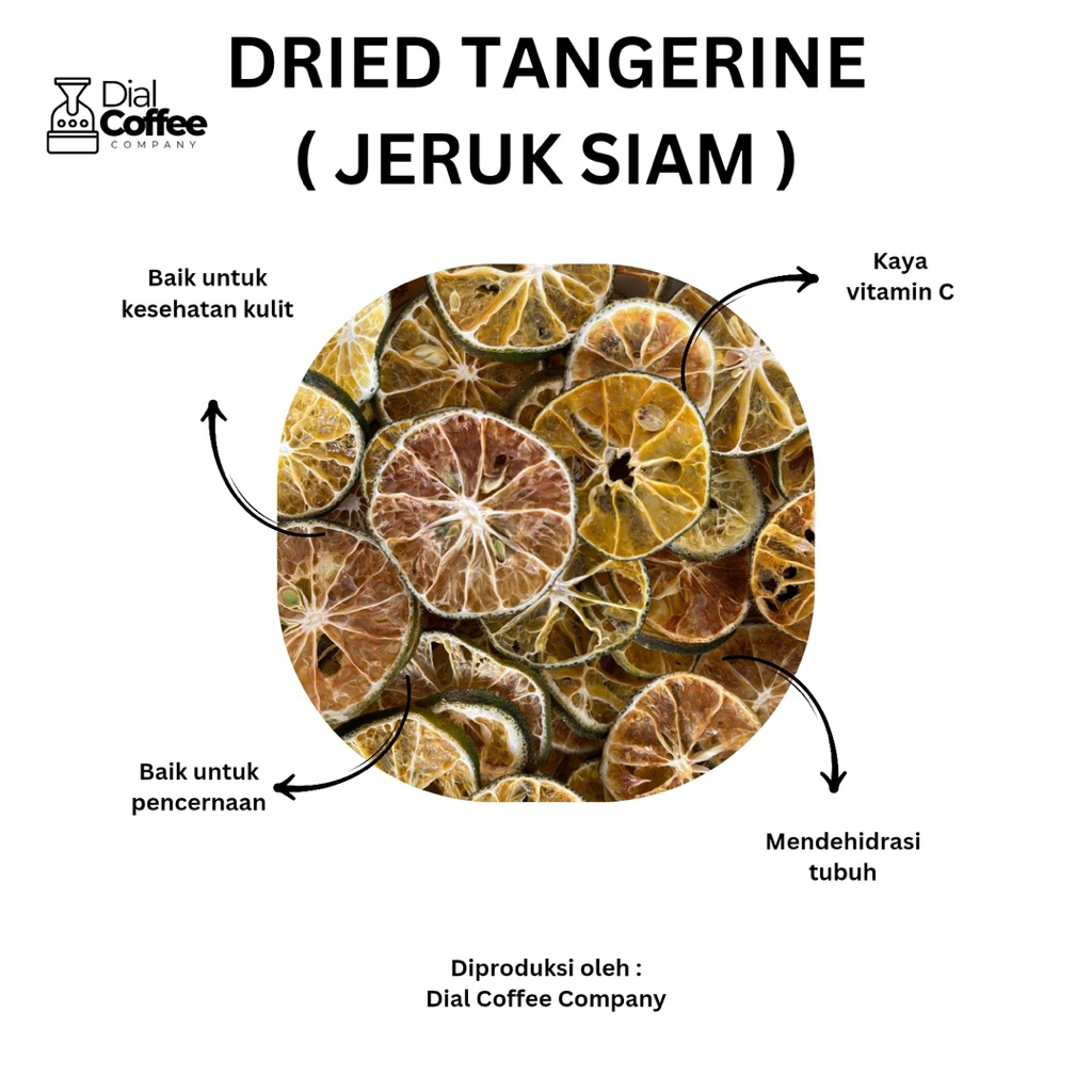 

Dried Tangerine Slice : Dried Tangerine Fruit, Jeruk Siam kering | GARNISHAN |