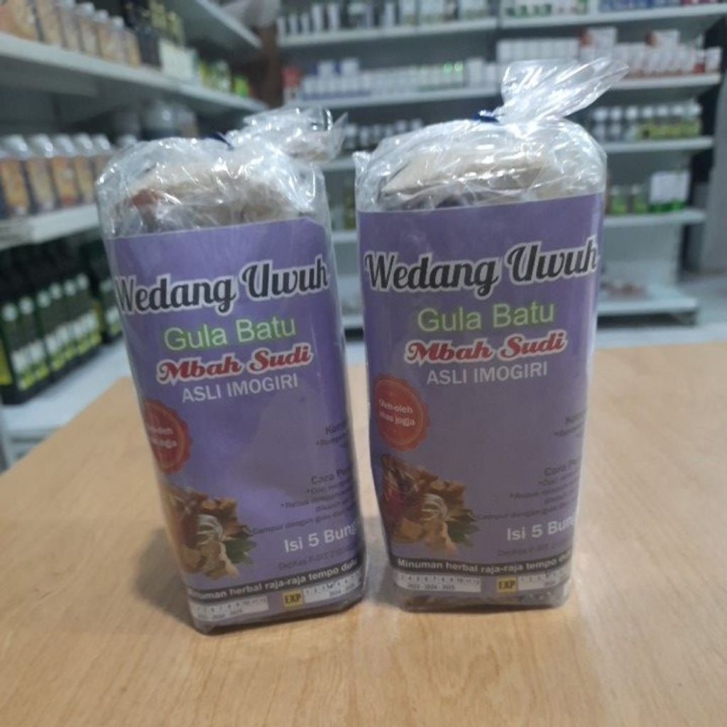 

Oleh-oleh Khas Jogja !!! Wedang Uwuh Gula Batu Mbah Sudi Asli Imogiri 1 Bungkus Isi : 5 pcs