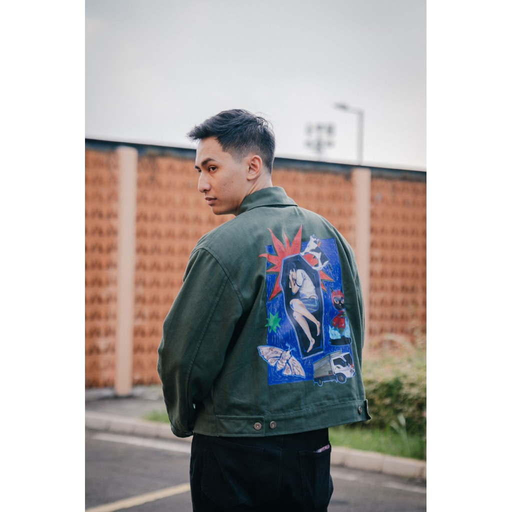 WORK JACKET (DARK GREEN) - TINGGAL MENINGGAL