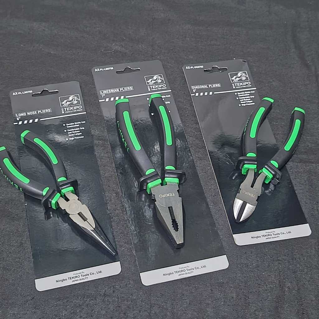 Tang tekiro original tekipo - Tang set 3pcs komplit Tang kombinasi tekiro tang jepit 7in + Tang poto