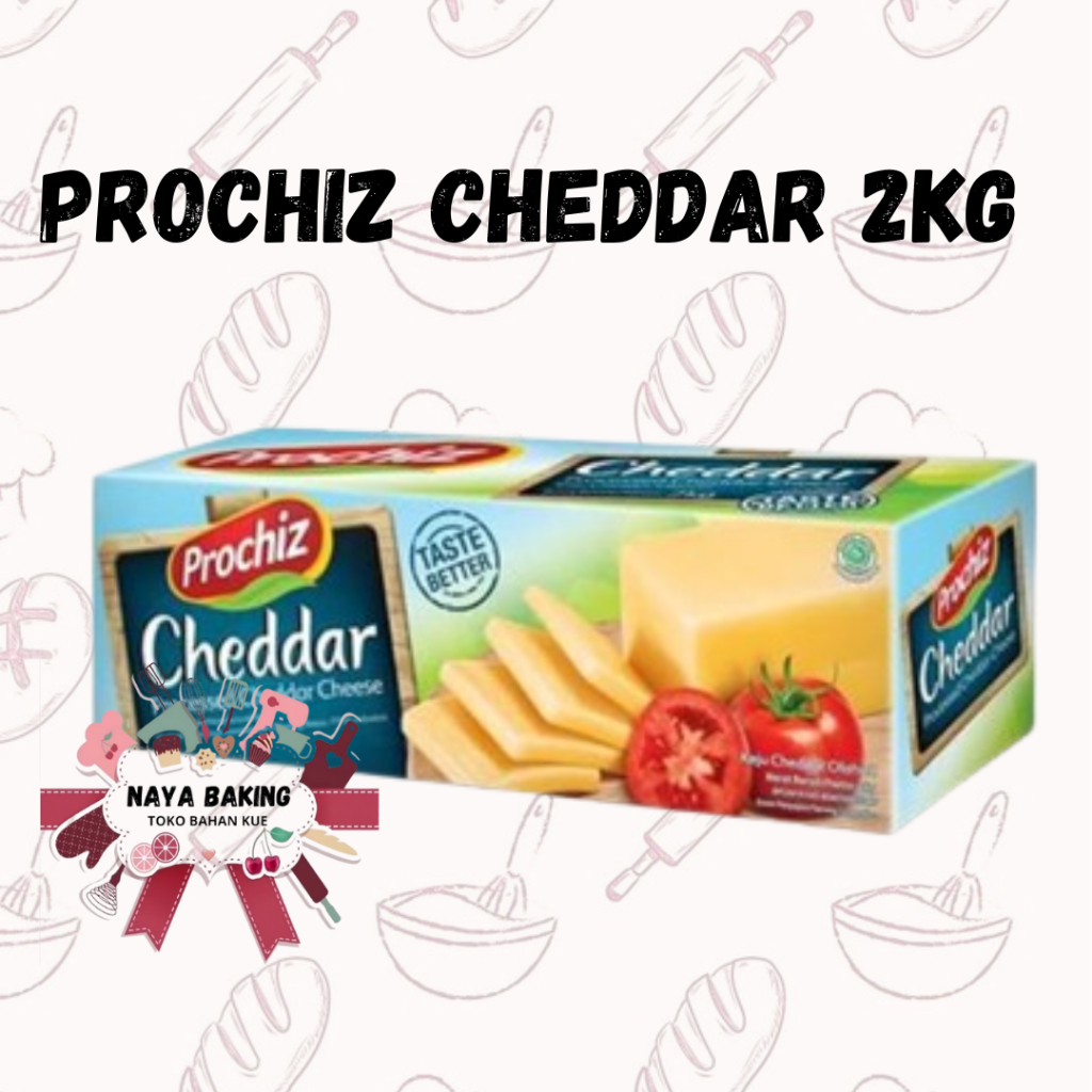 

KEJU PROCHIZ CHEDDAR 2 KG / PROCHIZ CHEDDAR/ KEJU BALOK KEMASAN 2KG