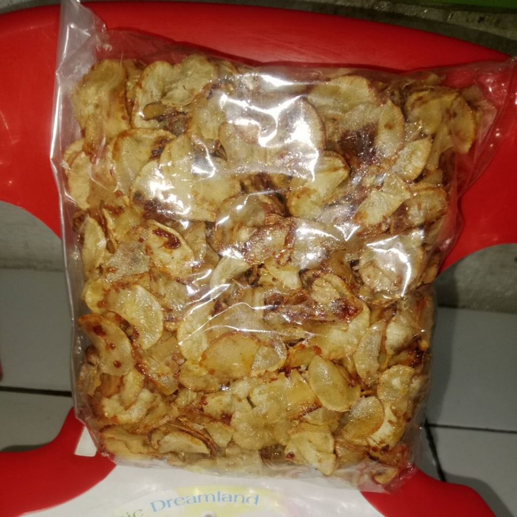 

Keripik Singkong Rasa ORIGINAL dan Pedas berat 500gr