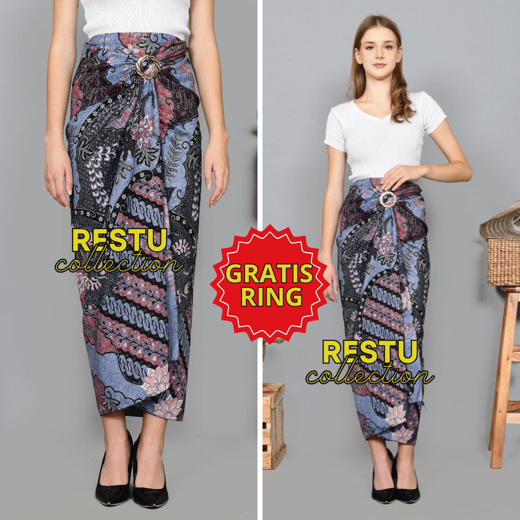Rok lilit batik / rok lilit batik kain lilit Premium / lilit batik modern / Motif Lv Lavender