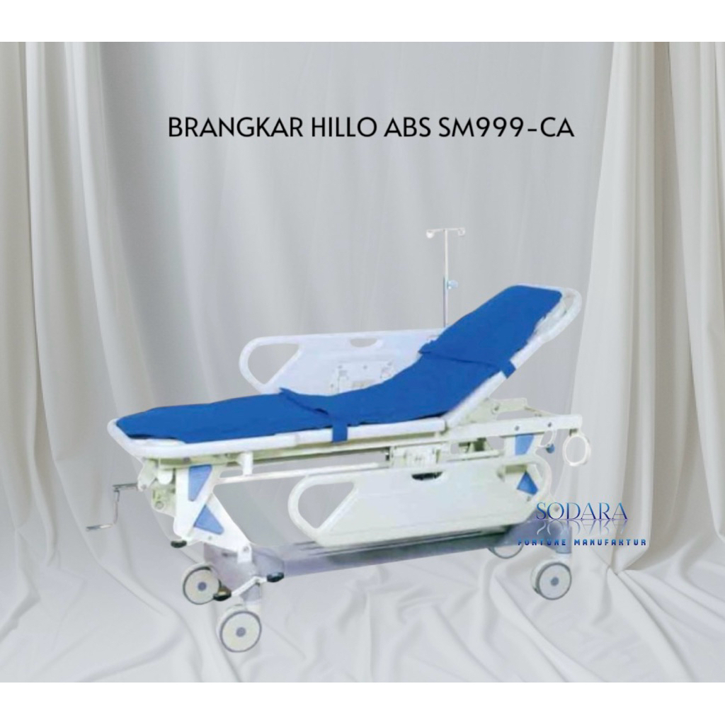 Brangkar UGD Dorong Pasien | Brancard Emergency ABS Hillo Bed Tempat Tidur Sctecer Medicial Rumah Sa