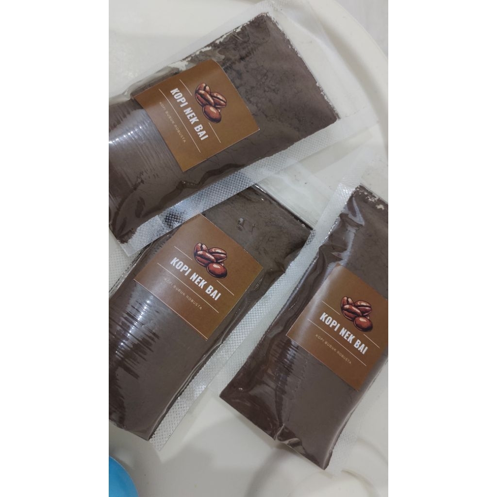 

Kopi Nek Bai | Kopi Bubuk Robusta Lahat Asli 100 gram
