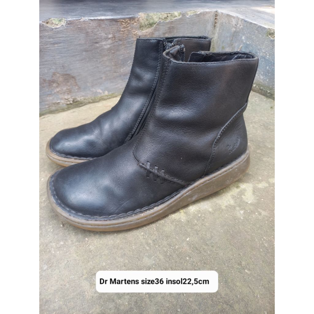 Sepatu pria Bots kulit DR MARTENS/DOCMART Original size36 insol22,5cm