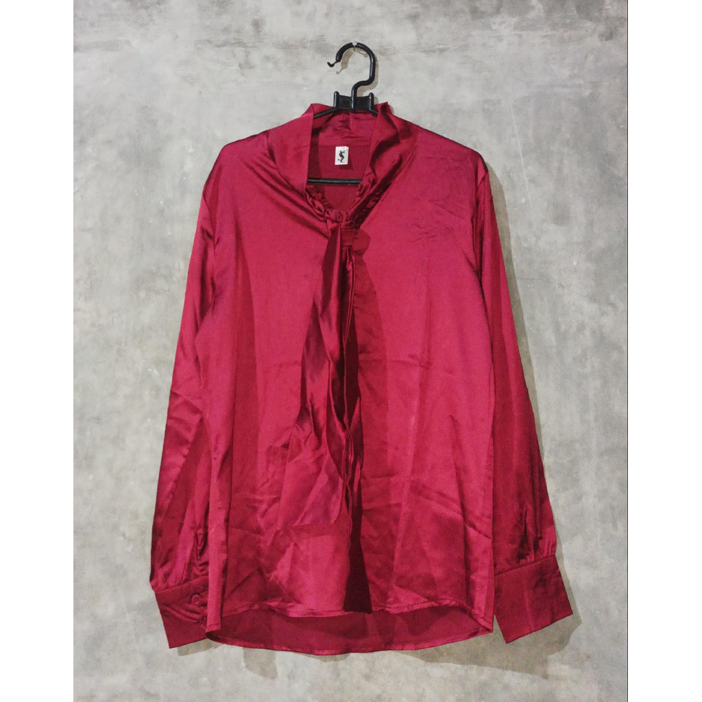 blouse merah maroon