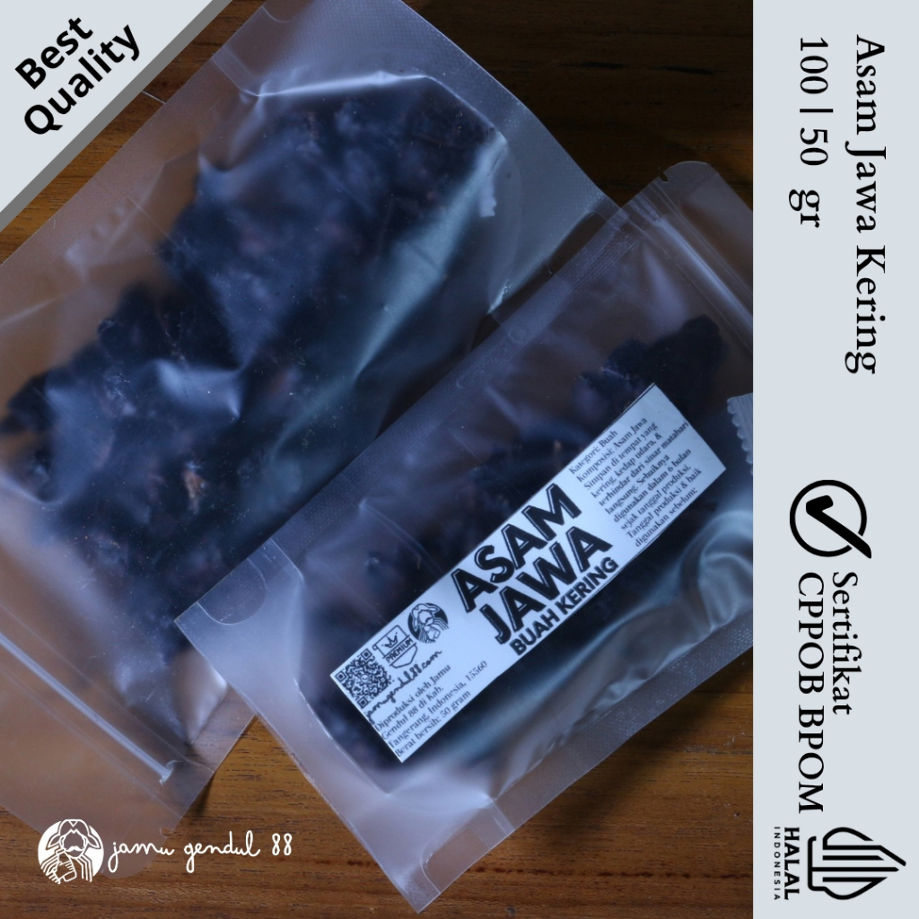 

Asam Jawa Kering - Buah Kering Kualitas Premium by Jamu Gendul 88