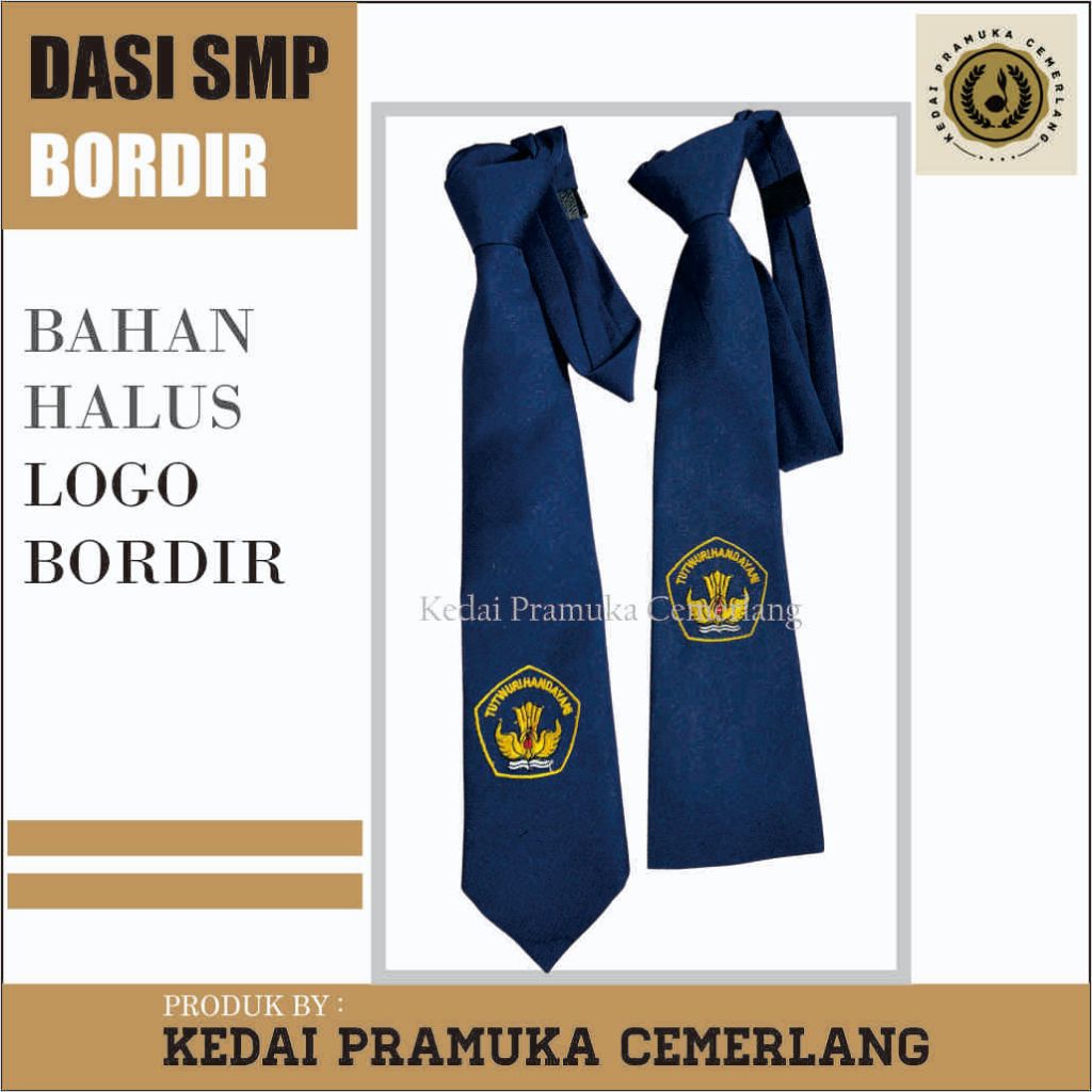 Dasi SMP Bordir Putra&Putri Halus