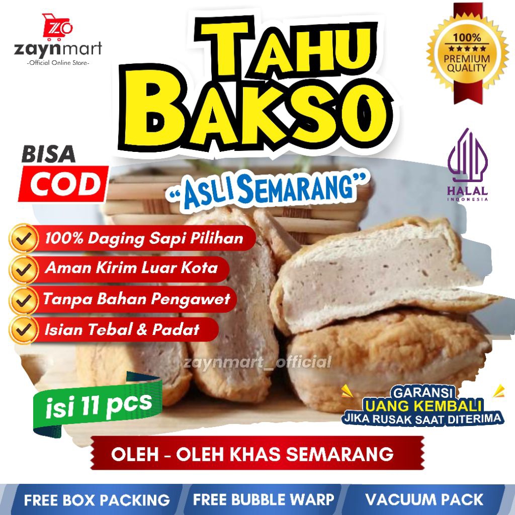 Tahu Bakso Semarang - Oleh-oleh Ungaran Semarang-Tahu Bakso vacum - Tahu Baxo vacuum
